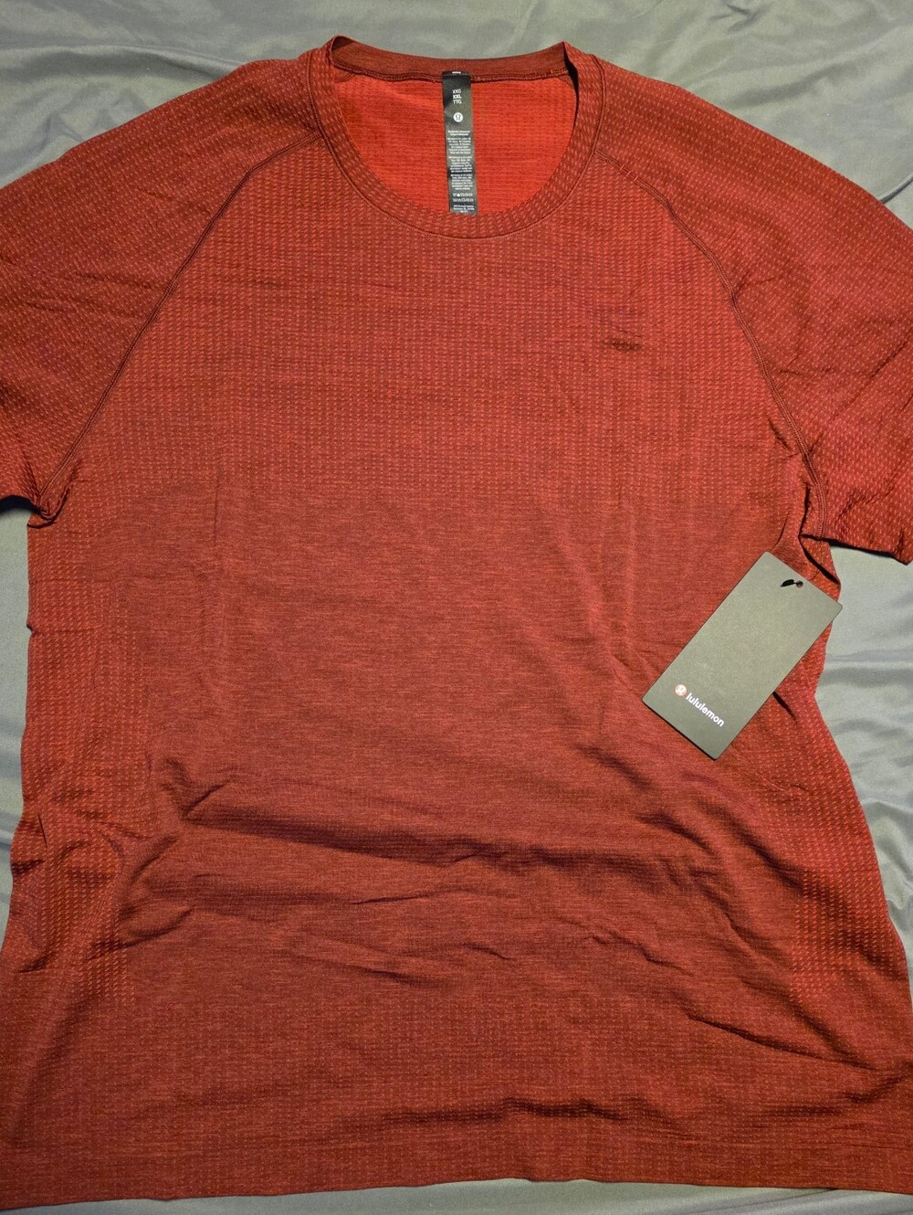Lululemon Metal Vent Tech Short Sleeve Shirt Sizes M/XXL Oxford Red New